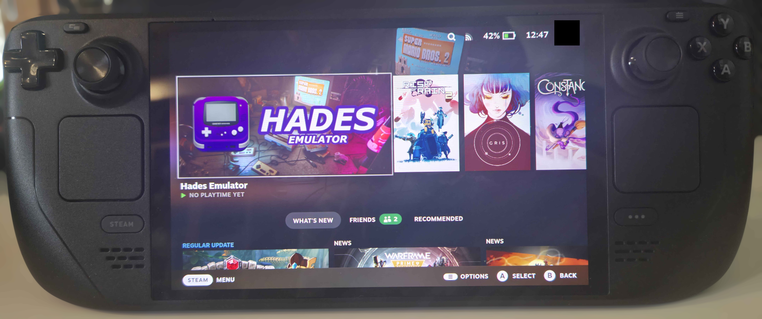 Hades running on Steamdeck